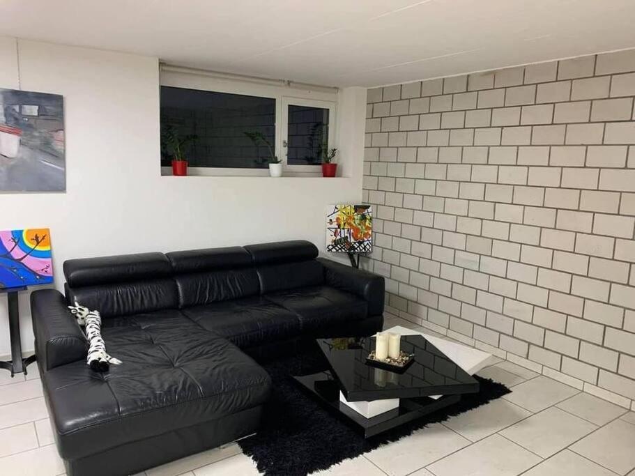 Basel - 5 Mins Away - Modern Basement Studio With Kitchen 35M2 In Muttenz Apartment Bagian luar foto